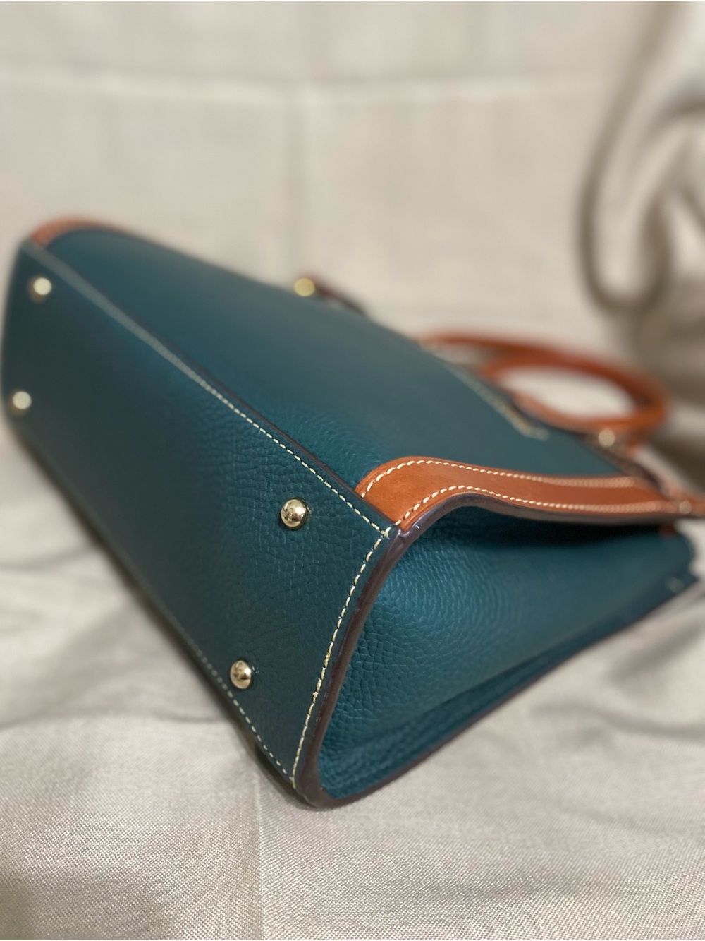 Forest Green Dooney & Bourke Bag & Wallet Set Pebble Leather - Picture 9 of 13